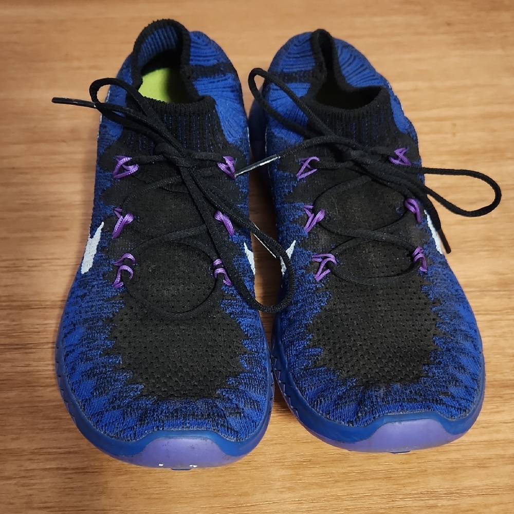 Nike Black and Blue Sneakers